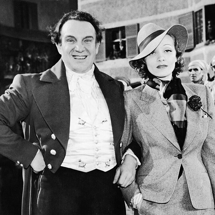 Richard Tauber und Marlene Dietrich 1936 in den Denham Studios