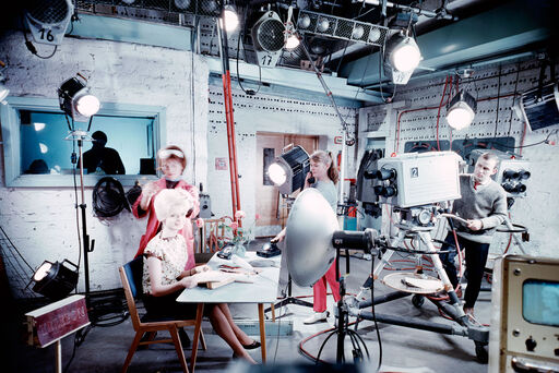 Produktionsfoto zu »Aktuelle Kamera«. 1970