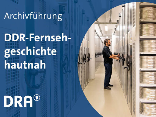 Teaser Archivführung. Mitarbeiter im Filmmagazin