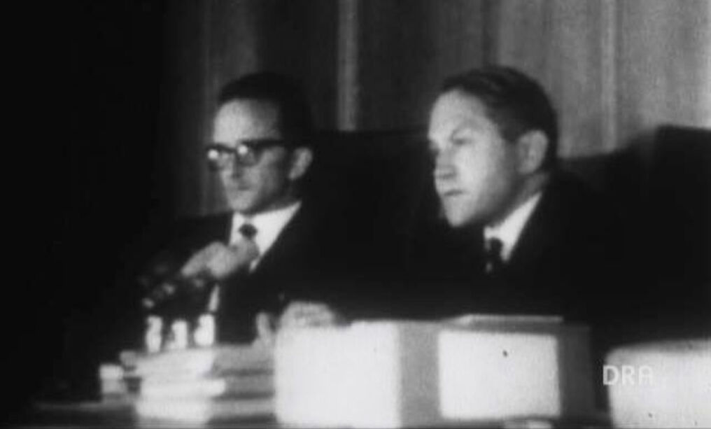 Screenshot aus der Sendung »Menschenhändler vor Gericht« vom 14.8.1961