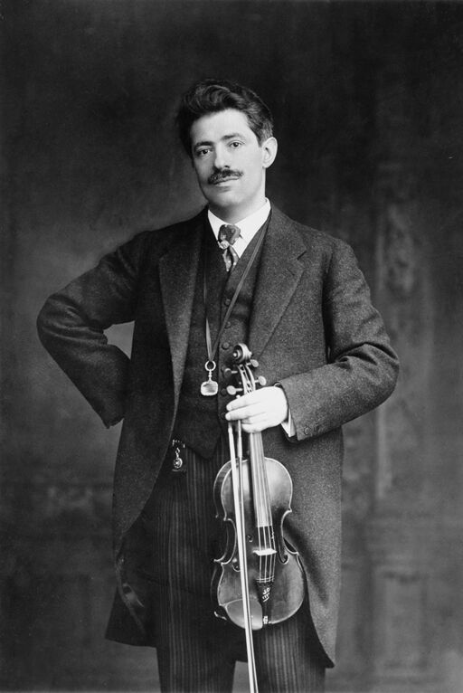 Fritz Kreisler mit Violine