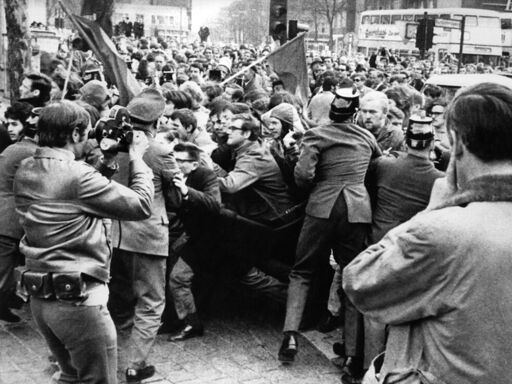 Demonstrationen nach Attentat auf Rudi Dutschke